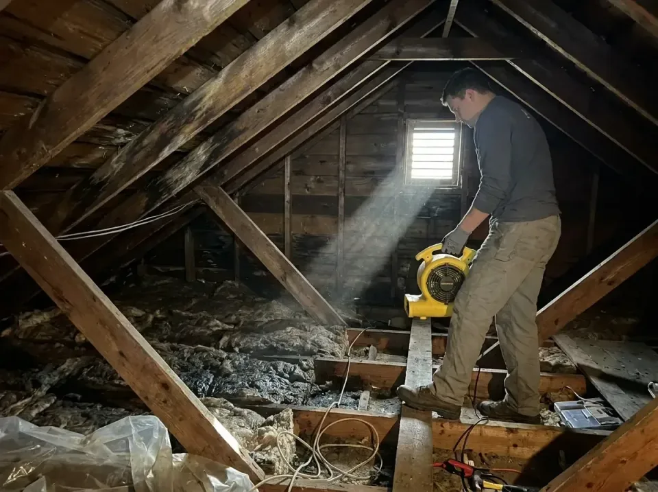 attic-water-damage-drying-proc-007 — frequently asked questions, Emergency Water Extraction & 24/7 Flood Response in Gooding…